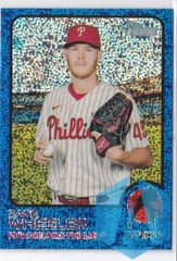 2022 Topps Heritage Chrome ZACK WHEELER #333 Blue Sparkle